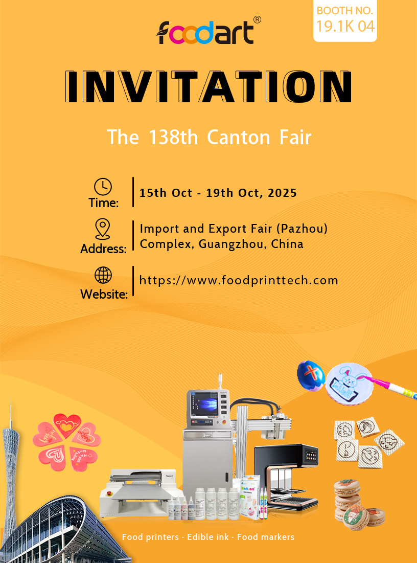 FoodPrintTech приглашает вас на 138 -я ярмарка Canton, чтобы исследовать будущее технологии продовольственной печати